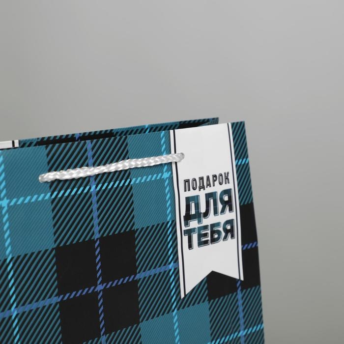 Пакет подарочный ламинированный, упаковка, &laquo;Real man&raquo;, ML 21 х 25 х 8 см