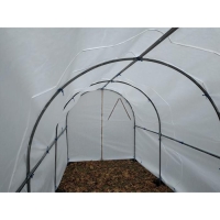 Теплица &laquo;МегаЦинк&raquo;, 6 &times; 2 &times; 2 м, оцинкованный профиль 20 &times; 20 мм, чехол из спанбонда 80 г/м&sup2;