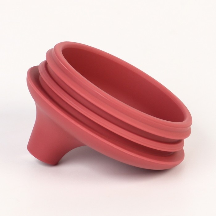 Поильник с трубочкой детский силиконовый &laquo;Try again&raquo;, 200 мл., с ручками, цвет вишневый