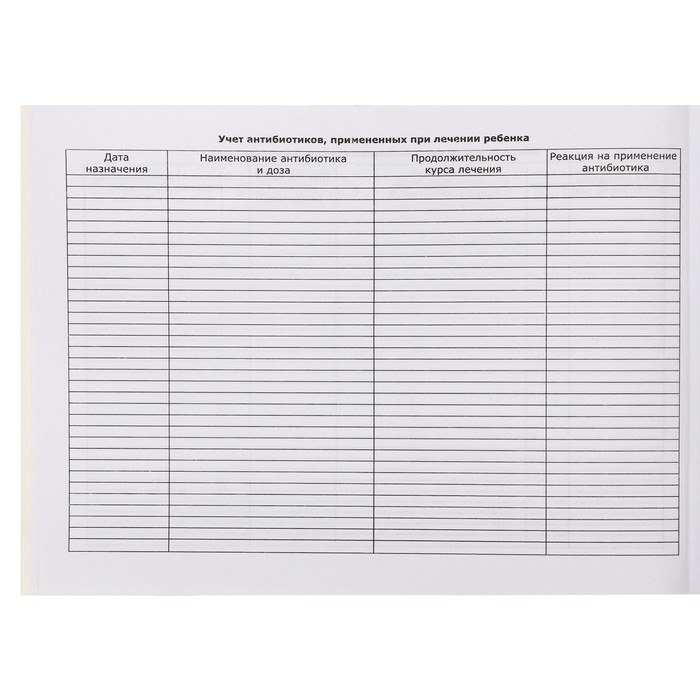 Медицинская карта ребёнка Медицинская карта ребёнка "Коллаж", форма №112/у, 40 листов