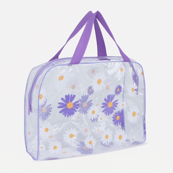 Косметичка на молнии, цвет сиреневый Косметичка на молнии, цвет сиреневый