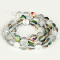 Бусины из натурального камня &laquo;Кошачий глаз&raquo;, набор 46 шт., размер 1 шт. &mdash; 8 мм, матовый серый