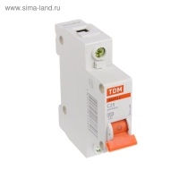 Выключатель автоматический TDM ВА47-63, 1п, 25 А, 4.5 кА Выключатель автоматический TDM ВА47-63, 1п, 25 А, 4.5 кА