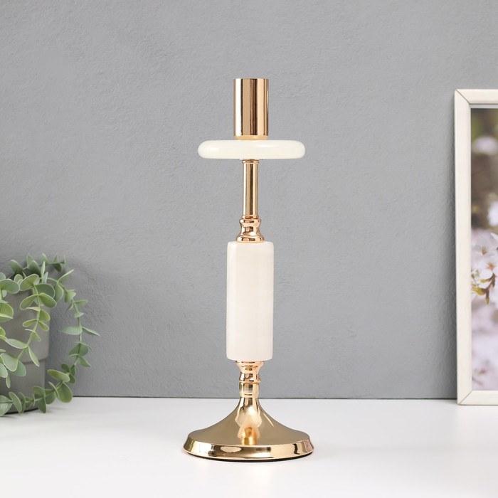 Подсвечник металл на 1 свечу d=3 см Подсвечник металл на 1 свечу d=3 см "Нурулла" 10,5х10,5х31 см