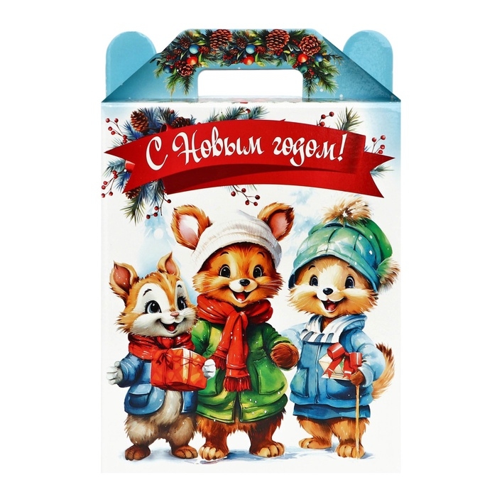 &laquo;Подарок "Мультяшки" с анимацией&raquo; (750 гр) Новогодний подарочный набор №337