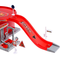 Парковка &laquo;Пожарная часть&raquo;, с 2 металлическими машинами