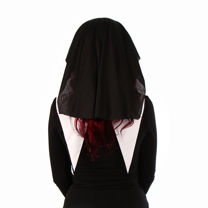 Карнавальный набор &laquo;Монашка&raquo;, головной убор: платок, воротник, чулки