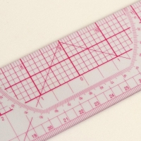 Линейка для квилтинга и пэчворка, 45 &times; 5 см, толщина 0,5 мм, цвет прозрачный