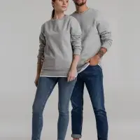 Свитшот унисекс King, серый меланж, размер XXL