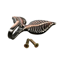 Крючок для штор KS009, однорожковый, цвет медь