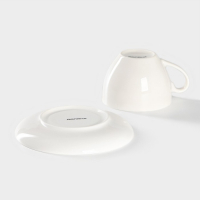 Чайная пара фарфоровая Доляна «Пташка», 2 предмета: чашка 280 мл, блюдце d=15 см Чайная пара фарфоровая Доляна «Пташка», 2 предмета: чашка 280 мл, блюдце d=15 см