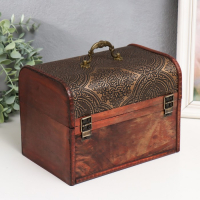 Шкатулка дерево сундук "Золотой орнамент" н-р 3 шт 7,5х12х6,5 11,5х17х10,5 16,5х22,5х15,5 см Шкатулка дерево сундук "Золотой орнамент" н-р 3 шт 7,5х12х6,5 11,5х17х10,5 16,5х22,5х15,5 см