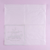 Салфетки бумажные &laquo;С днём рождения&raquo;, 33 &times; 33 см, в наборе 12 штук, цвет серебро