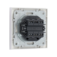 Выключатель проходной TOT Matte Glass, 10 А, 2 кл., скрытый, стекло, серебристый Выключатель проходной TOT Matte Glass, 10 А, 2 кл., скрытый, стекло, серебристый