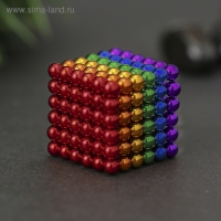 Антистресс магнит "Неокуб" 216 шариков d=0,5 см (6 цветов) 3х3 см