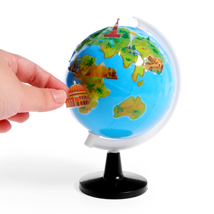 Развивающий набор &laquo;Глобус - изучаем мировые достопримечательности&raquo;