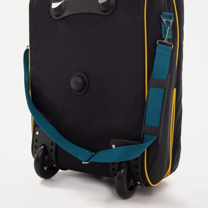 Чемодан детский 32 л (S), Sacvoyage, отдел на молнии, цвет оранжевый/чёрный