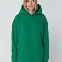 Худи оверсайз унисекс Tolla, зеленое, размер M/L