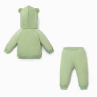 Костюм: толстовка и брюки Крошка, Я BASIC LINE, рост 80-86 см, зелёный