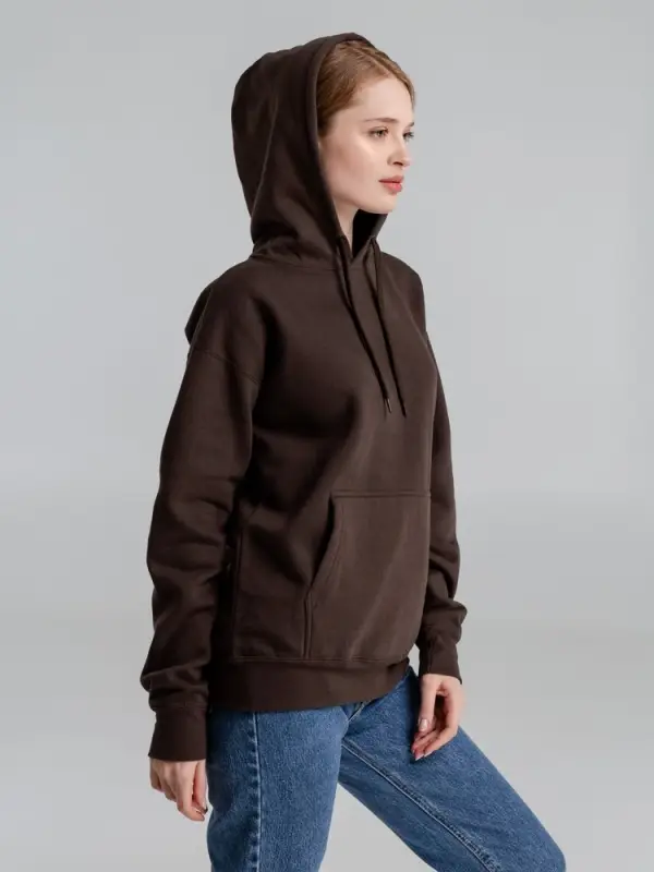 Толстовка с капюшоном Slam 320, темно-коричневая (шоколад), размер XS Толстовка с капюшоном Slam 320, темно-коричневая (шоколад), размер XS