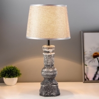 Настольная лампа "Стелла" Е14 40Вт серый 22,5х22,5х45см RISALUX Настольная лампа "Стелла" Е14 40Вт серый 22,5х22,5х45см RISALUX