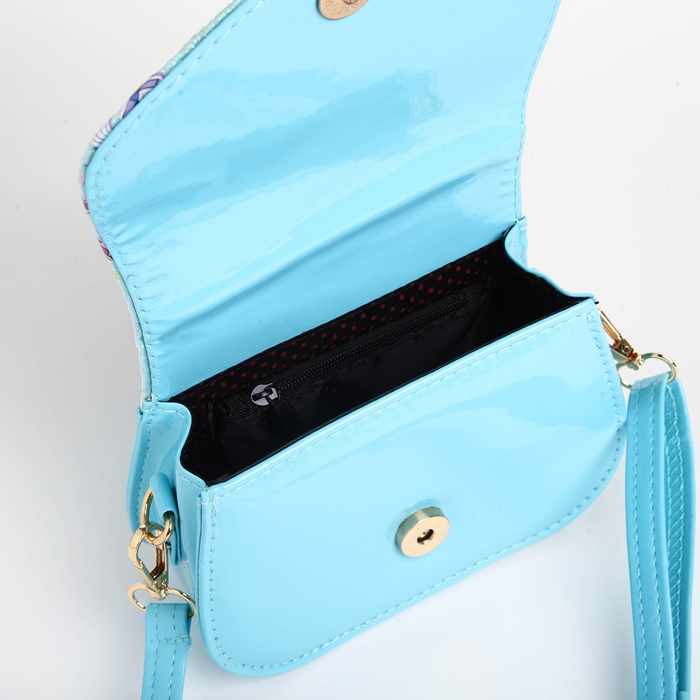 Сумка детская для девочки на клапане &laquo;Выбражулька&raquo;, цвет голубой