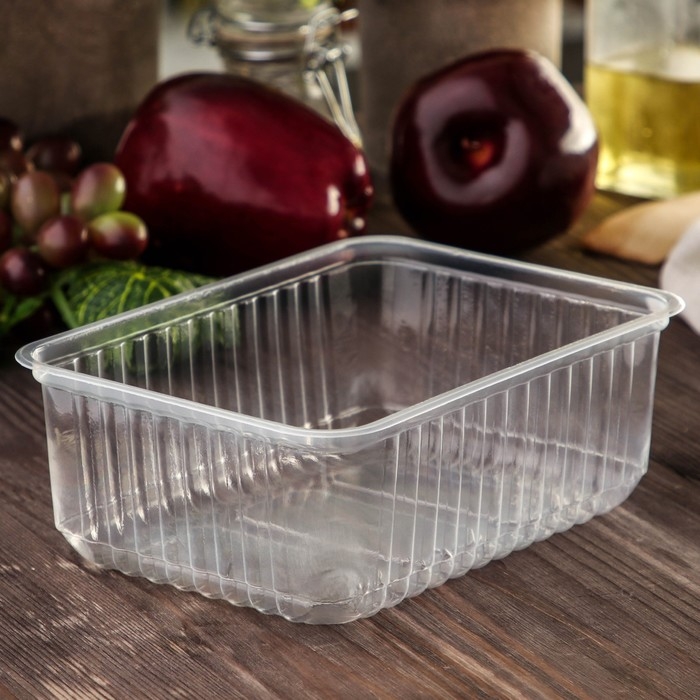 Набор одноразовых контейнеров, 1 л, 17,9&times;13,2&times;6,4 см, 50 шт, цвет прозрачный