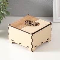 Шкатулка комбинированная "Сердце" 10,5х10х7 см Шкатулка комбинированная "Сердце" 10,5х10х7 см