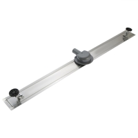 Трап ZEIN, c флaнцeм свободного вращения 360&deg;, 7х120 см, d=40/50 мм, нерж. сталь, сатин