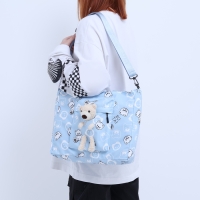 Шопер на молнии, цвет голубой Шопер на молнии, цвет голубой