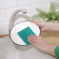 Набор губок - салфеток бытовых &laquo;Эффект&raquo;, 10 шт, 13&times;9 см, цвет МИКС