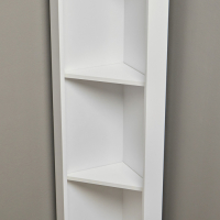 Пенал для ванной комнаты угловой, 31,5 х 31,5 х 180 см