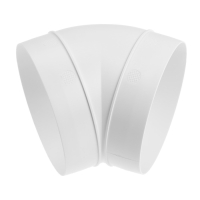 Отвод ZEIN, круглый, вентиляционный, d=125 мм, 45° Отвод ZEIN, круглый, вентиляционный, d=125 мм, 45°