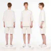 Футболка унисекс T1, молочно-белая, размер M/L