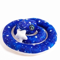 Мягкая игрушка «Змея», 20 см, лунная, со звездой Мягкая игрушка «Змея», 20 см, лунная, со звездой