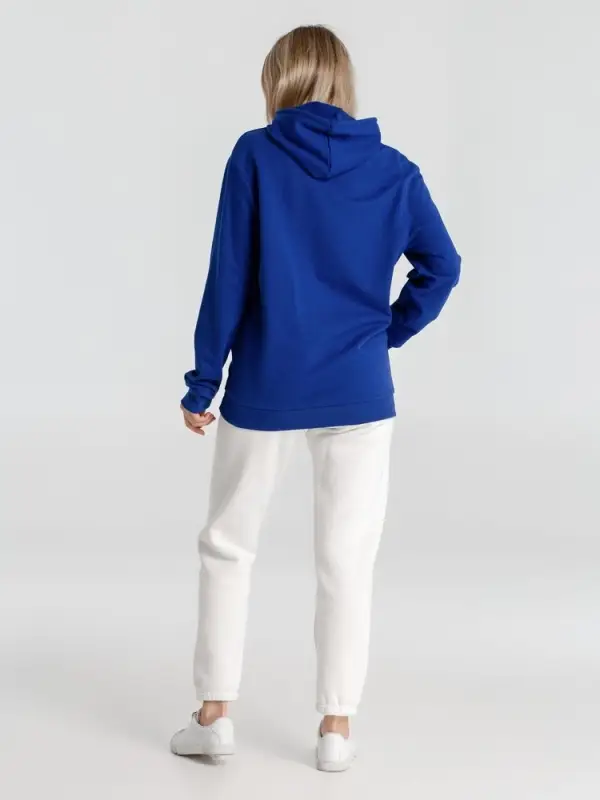 Толстовка с капюшоном унисекс Hoodie, ярко-синяя, размер XS