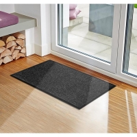 Коврик придверный влаговпитывающий, ребристый, &laquo;Комфорт&raquo;, 60&times;90 см, цвет чёрный