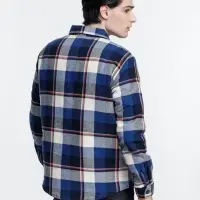 Куртка-рубашка оверсайз унисекс Noah, синяя, размер 3XL/4XL