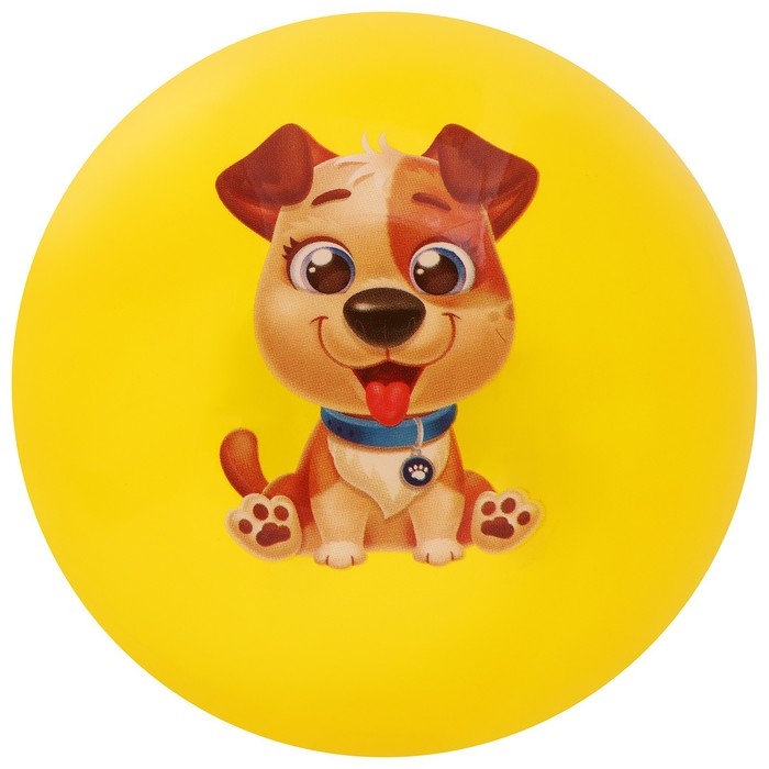 Мяч детский ZABIAKA «Пёсик», d=22 см, цвет МИКС Мяч детский ZABIAKA «Пёсик», d=22 см, цвет МИКС