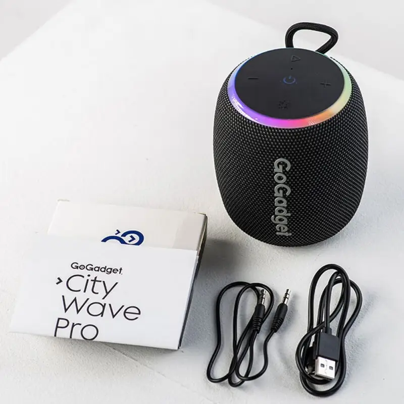Водонепроницаемая колонка c подсветкой CityWave Pro, черная