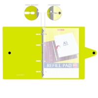 Тетрадь на кольцах, 80 листов в клетку, ErichKrause Neon, пластиковая обложка, на кнопке, блок офсет 100% белизна, МИКС Тетрадь на кольцах, 80 листов в клетку, ErichKrause Neon, пластиковая обложка, на кнопке, блок офсет 100% белизна, МИКС