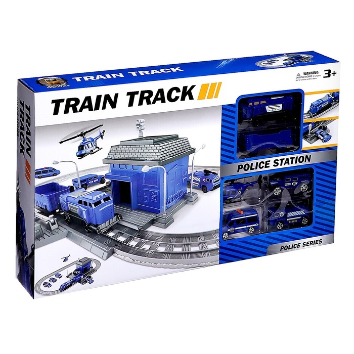Железная дорога «Полицейский участок», работает от батареек Железная дорога «Полицейский участок», работает от батареек