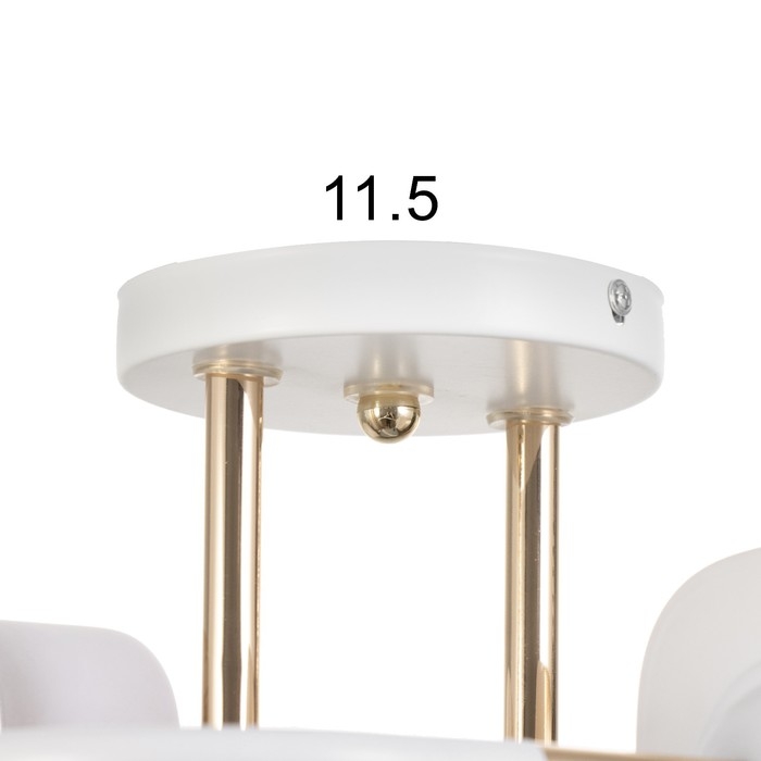 Люстра Люстра "Новелла" 2хЕ27 40Вт бело-золотой 48х26х27 см BayerLux