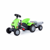 Педальная машина для детей «Turbo-2», с полуприцепом Педальная машина для детей «Turbo-2», с полуприцепом