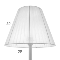 Торшер 16437/1WT Е27 40Вт белый 38х38х160 см