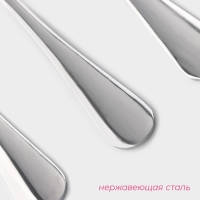 Набор вилок столовых из нержавеющей стали Доляна, h=20,5 см, толщина 2,2 мм, 410 сталь, 3 шт, цвет серебряный Набор вилок столовых из нержавеющей стали Доляна, h=20,5 см, толщина 2,2 мм, 410 сталь, 3 шт, цвет серебряный