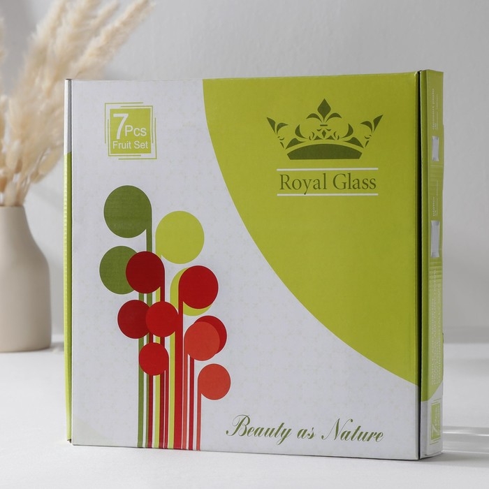 Набор столовый «Мехенди», 7 предметов: d=30 см - 1 шт, d=18 см - 6 шт, цвет белый с чёрным Набор столовый «Мехенди», 7 предметов: d=30 см - 1 шт, d=18 см - 6 шт, цвет белый с чёрным