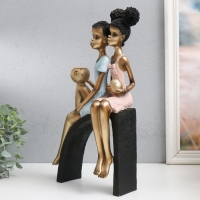 Сувенир полистоун подсвечник "Дети на горке, с кувшинами" бело-золотой 19,5х10х35 см Сувенир полистоун подсвечник "Дети на горке, с кувшинами" бело-золотой 19,5х10х35 см