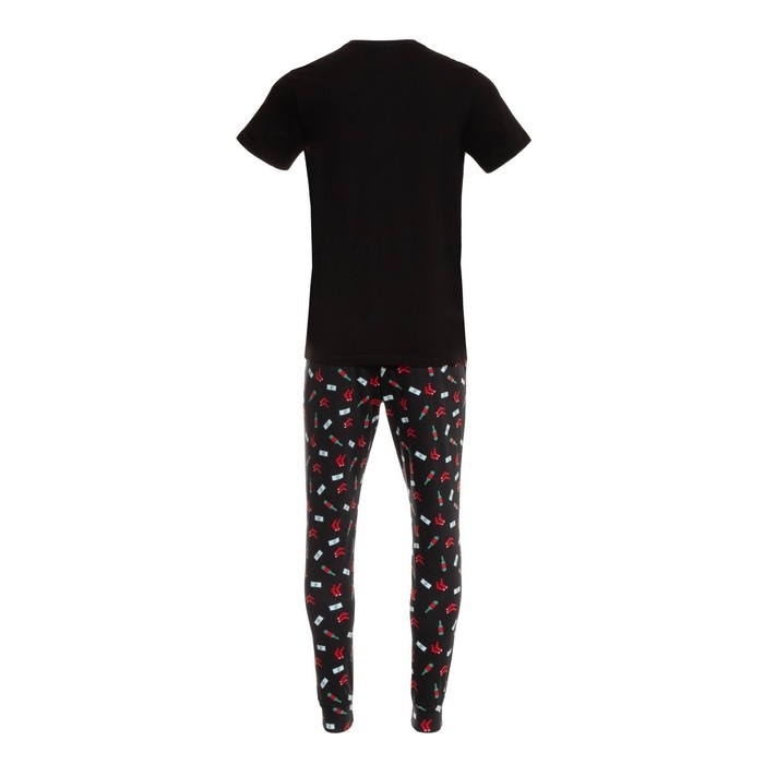 Пижама мужские KAFTAN "Chill bro", цвет чёрный, размер 56