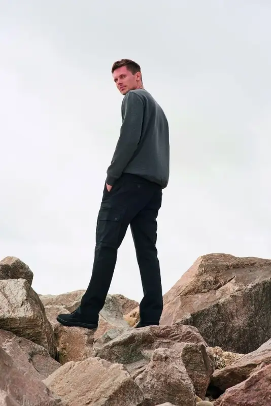 Брюки мужские Docker, темно-серые, размер 36